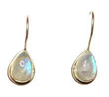 Load image into Gallery viewer, Moonstone sterling silver earrings ER125
