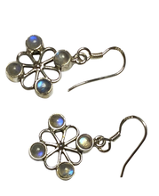 Load image into Gallery viewer, Moonstone sterling silver earrings  ER104
