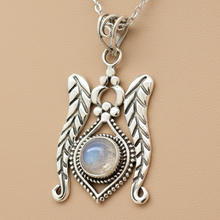 Load image into Gallery viewer, Moonstone sterling silver pendant PN57
