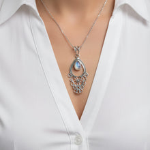 Load image into Gallery viewer, Moonstone sterling silver pendant PN63
