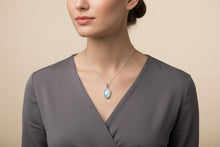 Load image into Gallery viewer, Moonstone sterling silver pendant PN93
