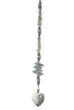 Load image into Gallery viewer, Mother &amp; Daughter forever Crystal Suncatcher decorated with Moonstone gemstones CH23
