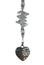 Load image into Gallery viewer, Mother &amp; Daughter forever Crystal Suncatcher decorated with Moonstone gemstones CH23

