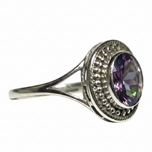 Load image into Gallery viewer, Mystic Topaz Sterling Silver ring size  5, 6, 10, 11     BR049
