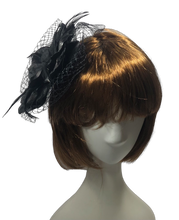 Load image into Gallery viewer, Stunning Black Fascinator        (FS127)
