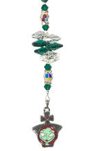 Load image into Gallery viewer, A Nightmare Before Christmas Sally - Disney suncatcher, decorated with malachite gemstone
