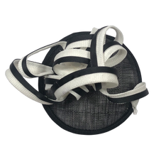 Load image into Gallery viewer, Stunning Black &amp; White Fascinator     (FS102)
