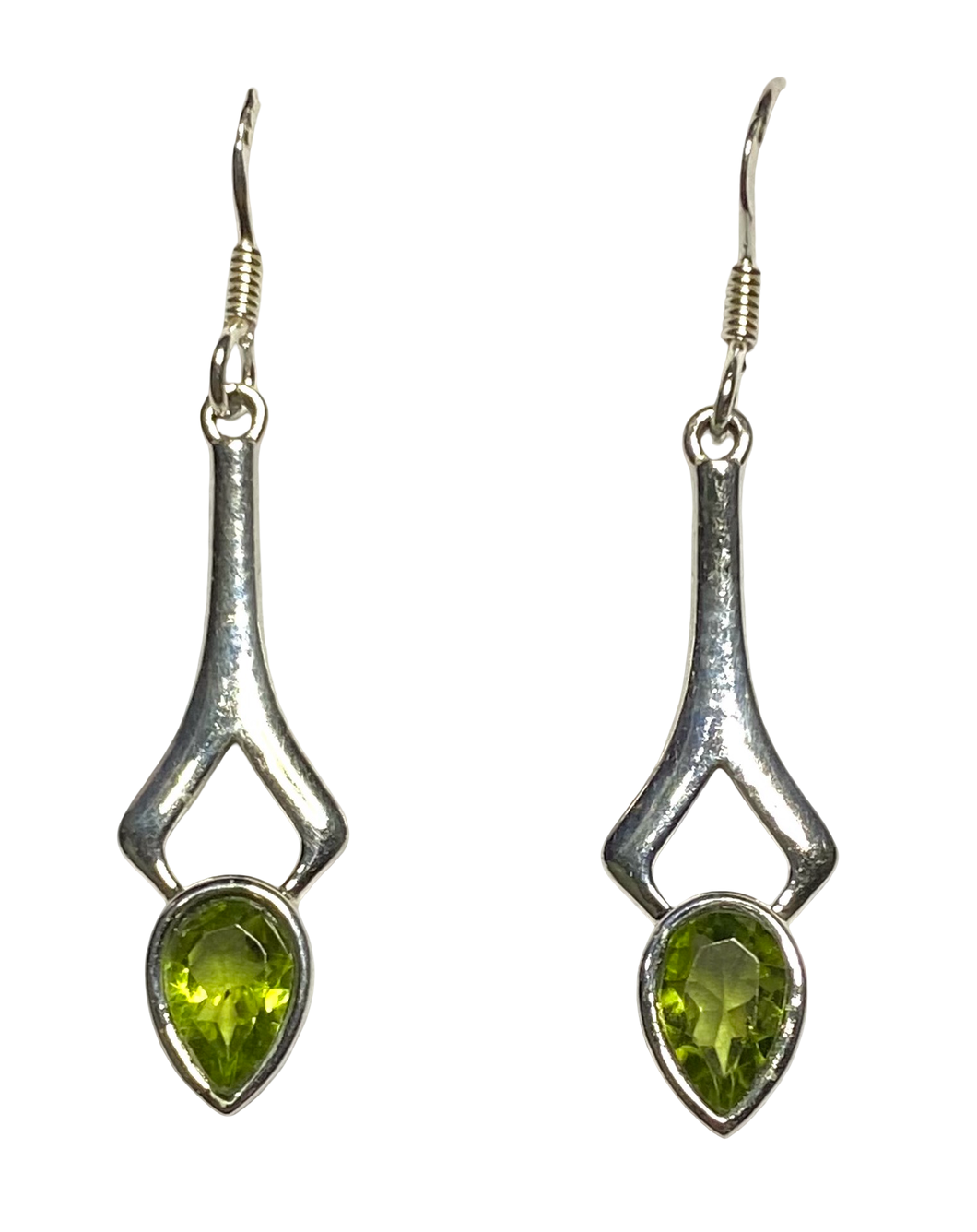 Peridot sterling silver earrings ER108