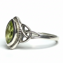 Load image into Gallery viewer, Peridot Sterling Silver ring size  11, 12. BR042
