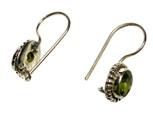 Load image into Gallery viewer, Peridot sterling silver  earrings ER131
