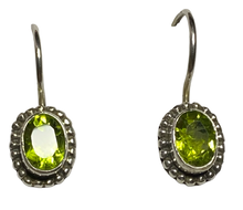 Load image into Gallery viewer, Peridot sterling silver  earrings ER131
