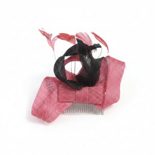 Load image into Gallery viewer, Stunning Pink &amp; Black Fascinator. FS041
