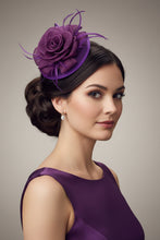 Load image into Gallery viewer, Stunning Purple Fascinator FS197
