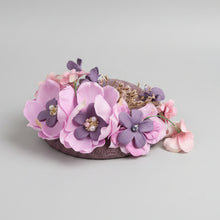 Load image into Gallery viewer, Stunning Purple Floral Fascinator FS208
