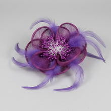 Load image into Gallery viewer, Stunning Purple Fascinator     (FS081)
