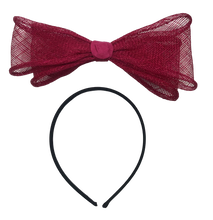 Load image into Gallery viewer, Stunning Red Bow Fascinator     (FS133)
