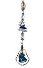 Load image into Gallery viewer, Cinderella - Disney princess crystal suncatcher, decorated with 50mm Starburst crystal and lapis lazuli gemstone.
