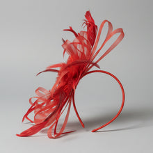 Load image into Gallery viewer, Stunning Red Stacey fascinator. FS004
