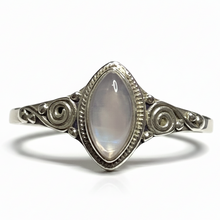 Load image into Gallery viewer, Rose Quartz Sterling Silver ring size  3, 5, 6, 10, 11, 13    BR046
