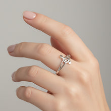 Load image into Gallery viewer, Sterling silver Music Note ring.  Sizes 3, 4, 8, 9, 11. SD08
