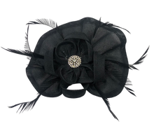 Load image into Gallery viewer, Stunning Black Fascinator    (FS116)
