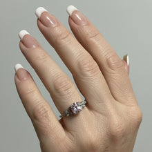 Load image into Gallery viewer, Pink Butterfly sterling silver ring sizes 5, 6, 9    (SS104)
