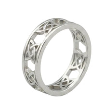 Load image into Gallery viewer, Celtic Band Sterling Silver ring size 6, 7, 8, 9, 13.  SS120
