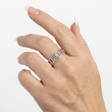 Load image into Gallery viewer, Celtic Band Sterling Silver ring size 6, 7, 8, 9, 13.  SS120
