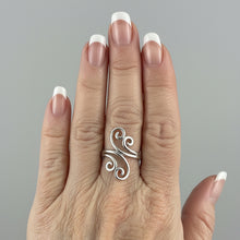Load image into Gallery viewer, Sterling Silver - Swirl ring.  Sizes  6, 9, 13. SS251

