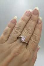 Load image into Gallery viewer, Sterling Silver - Pink cubic zirconia ring. Sizes 4, 5, 9, 12. SS254
