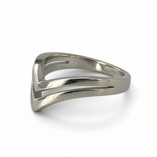 Load image into Gallery viewer, V shape Sterling Silver ring sizes 4, 5, 11. (SS26)
