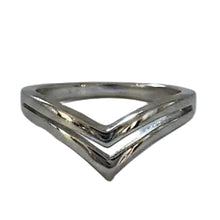 Load image into Gallery viewer, V shape Sterling Silver ring sizes 4, 5, 11. (SS26)
