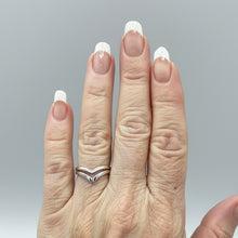 Load image into Gallery viewer, V shape Sterling Silver ring sizes 4, 5, 11. (SS26)

