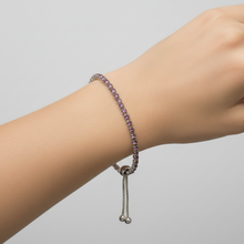 Load image into Gallery viewer, Pink Rhinestone Adjustable Bracelet BR27
