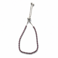 Load image into Gallery viewer, Pink Rhinestone Adjustable Bracelet BR27
