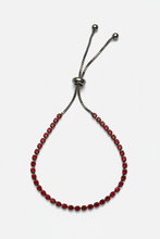 Load image into Gallery viewer, Red Rhinestone Adjustable Bracelet BR26
