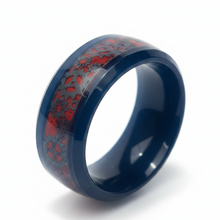 Load image into Gallery viewer, Stainless Steel -Black with red pattern size 6, 7, 8, 9, 10, 11, 12, 13 RW201
