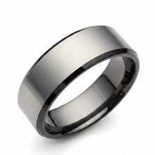 Load image into Gallery viewer, Stainless Steel brushed silver ring. sizes 8 &amp; 11  RW19
