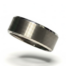 Load image into Gallery viewer, Stainless Steel brushed silver ring. sizes 8 &amp; 11  RW19
