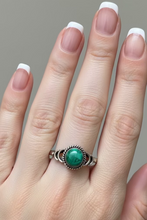 Load image into Gallery viewer, Sterling Silver malachite ring. Size 14.  ER43d

