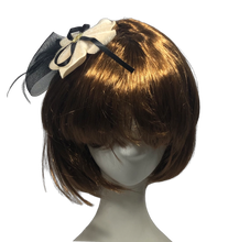 Load image into Gallery viewer, Stunning Beige &amp; Black Fascinator     (FS112)
