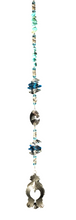 Load image into Gallery viewer, Eagle suncatcher is decorated with crystals and Turquoise gemstones
