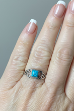 Load image into Gallery viewer, Turquoise Sterling Silver ring size   5, 6, 8, 9, 10, 13    BR051
