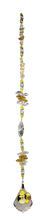 Load image into Gallery viewer, Simpsons - Homer crystal suncatcher, decorated with 50mm Starburst crystal and citrine gemstone.
