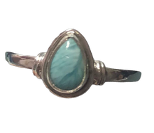 Load image into Gallery viewer, Larimar Sterling silver ring sizes 3, 13, 14 (BR011)
