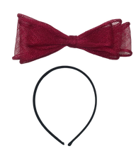 Load image into Gallery viewer, Stunning Red Bow Fascinator     (FS133)
