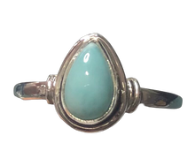 Load image into Gallery viewer, Larimar Sterling silver ring sizes 3, 13, 14 (BR011)
