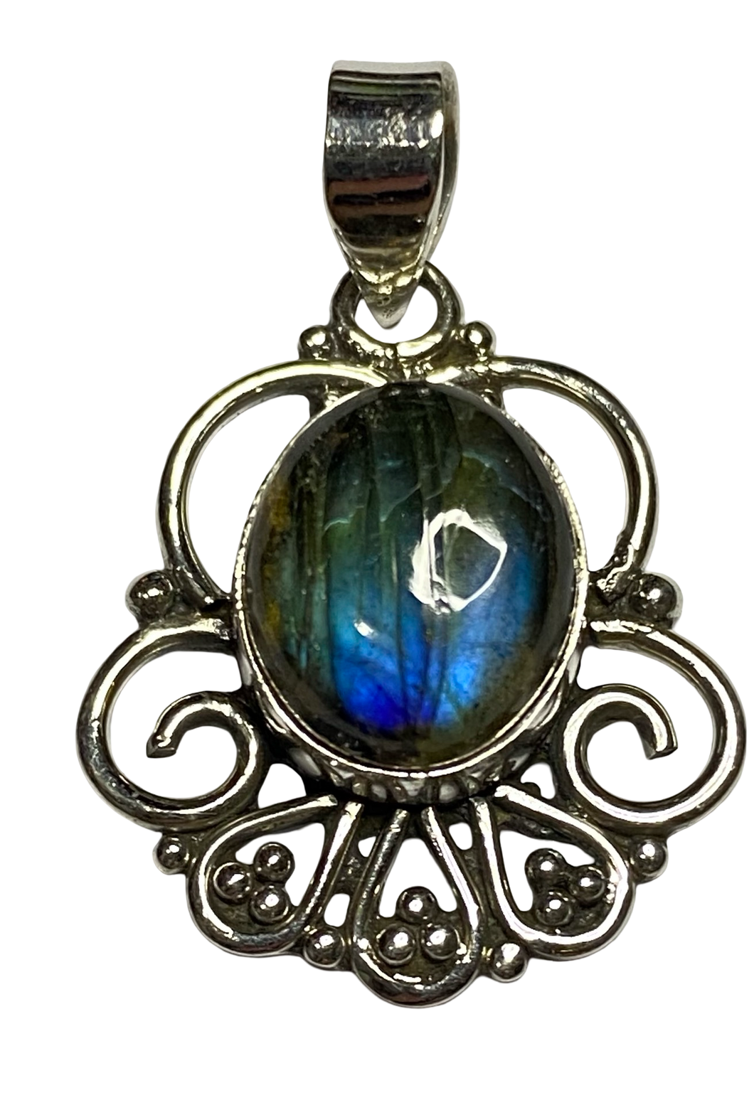 Labradorite sterling silver pendant PN77