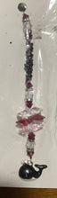 Load image into Gallery viewer, Whale Suncatcher decorated with citrine gemstones CH321
