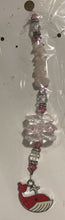 Load image into Gallery viewer, Whale Suncatcher decorated with garnet gemstones CH285
